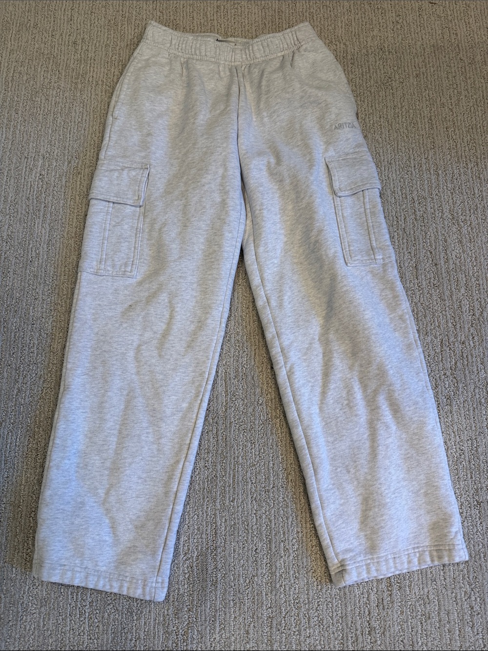 Aritzia Light Gray Cargo Sweatpants
